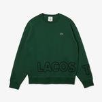 Lacoste Unisex LIVE Crew Neck Embroidered Cotton Blend Sweatshirt