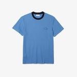 Lacoste Men’s Contrast Crew Neck Loose Fit Textured Cotton T-shirt