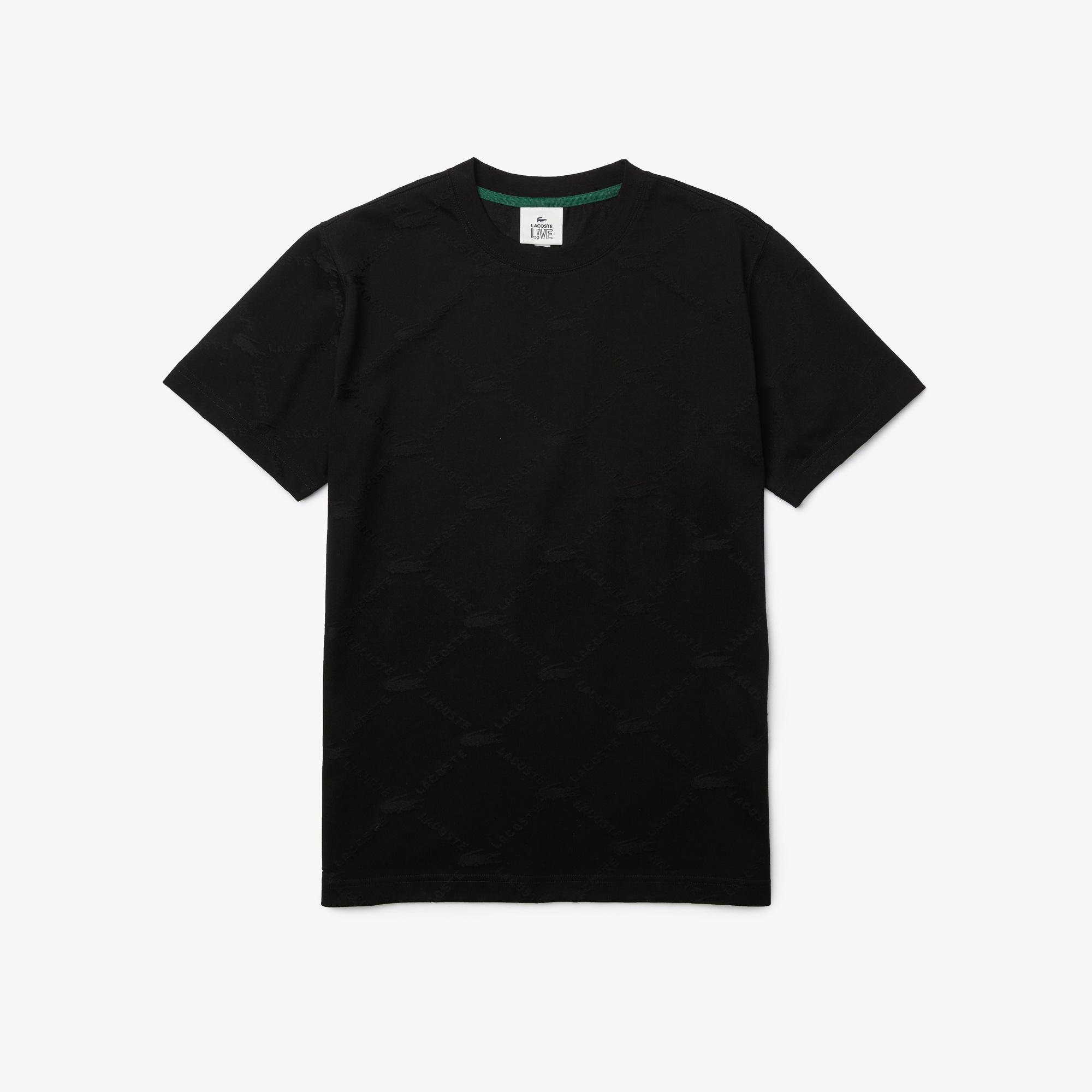 Lacoste Men’s Lacoste LIVE Monogram Patterned T-shirt
