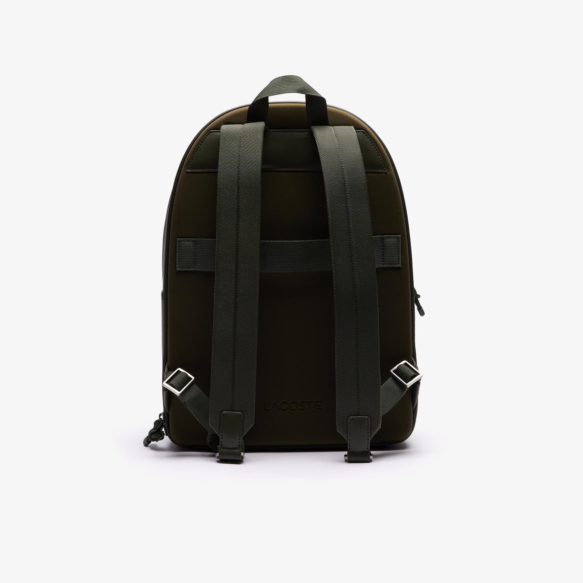Lacoste Men’s Chantaco Graphic Piqué Leather Backpack