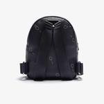 Lacoste Women’s Croco Crew Racket Print Small Grained Leather Backpack