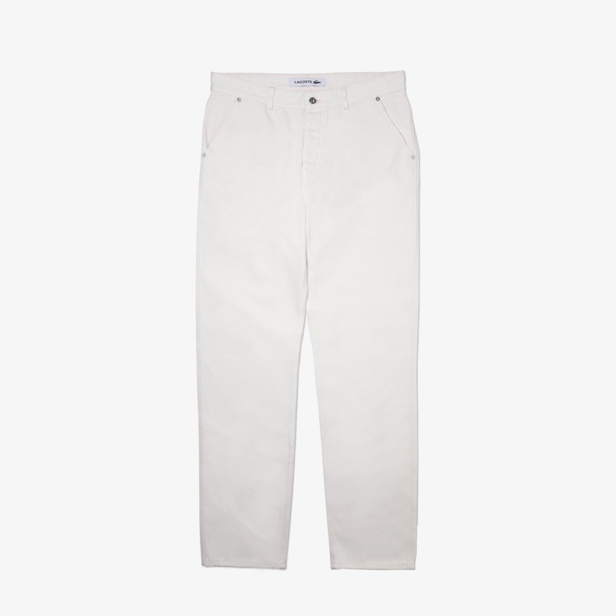 Lacoste Men’s Loose Cut Five-Pocket Cotton Denim Jeans