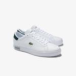Lacoste Powercourt 0520 1 Sma Erkek Beyaz - Koyu Yeşil Sneaker