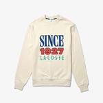 Lacoste L!VE Unisex Print Cotton Fleece Sweatshirt