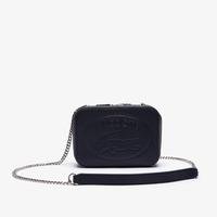 Lacoste Women’s Croco Crew Grained Leather Zip Shoulder Bag021