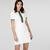 
Lacoste White dress with short sleevesBeyaz