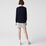 Lacoste dámský volný svetr s výstřihem do V z organické bavlny