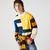 Lacoste L!VE pánská bavlněná polokošile volného střihu s barevnými bloky v rugby stylu5HA