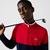 Lacoste SPORT férfi cipzáras magas nyakú kétszínű kötött golfpulóverMV7