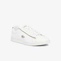 Lacoste Women's Carnaby Evo Leather Platinum Detailing Trainers21G