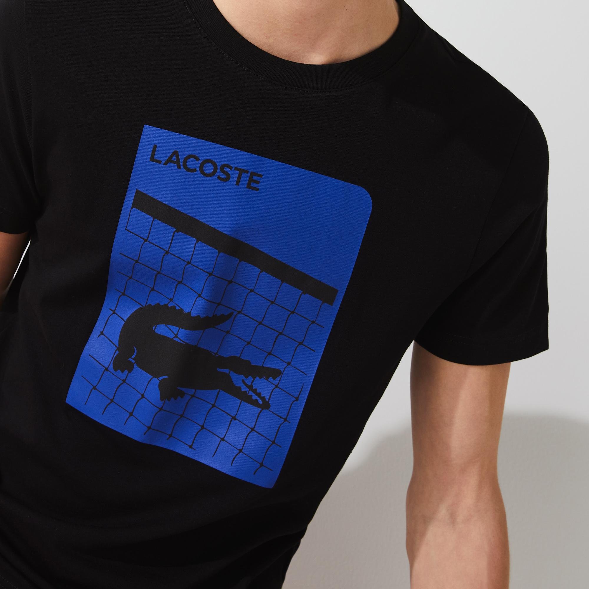 Lacoste Sport pánské prodyšné tričko SPORT 3D tisk