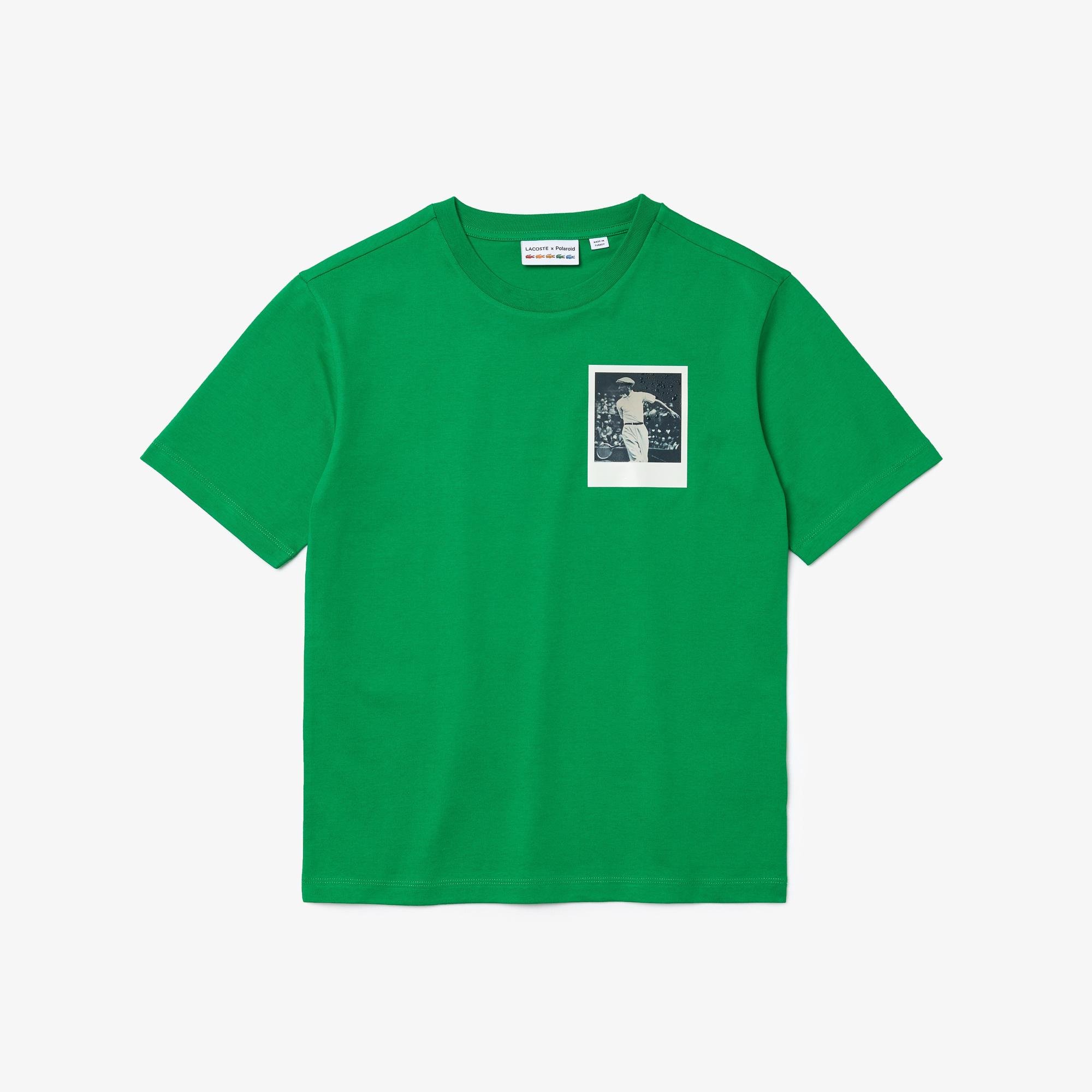 Lacoste x Polaroid Women’s Crew Neck Print Cotton T-shirt