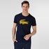 Lacoste męski T-shirt z oddychającego dżerseju SPORT z nadrukiem z logo krokodyla 3D1RH