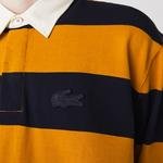 Lacoste pánská bavlněná pruhovaná košile ve stylu rugby
