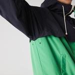 Lacoste Men?s Hooded Bicolour Water-Resistant Zip Windbreaker