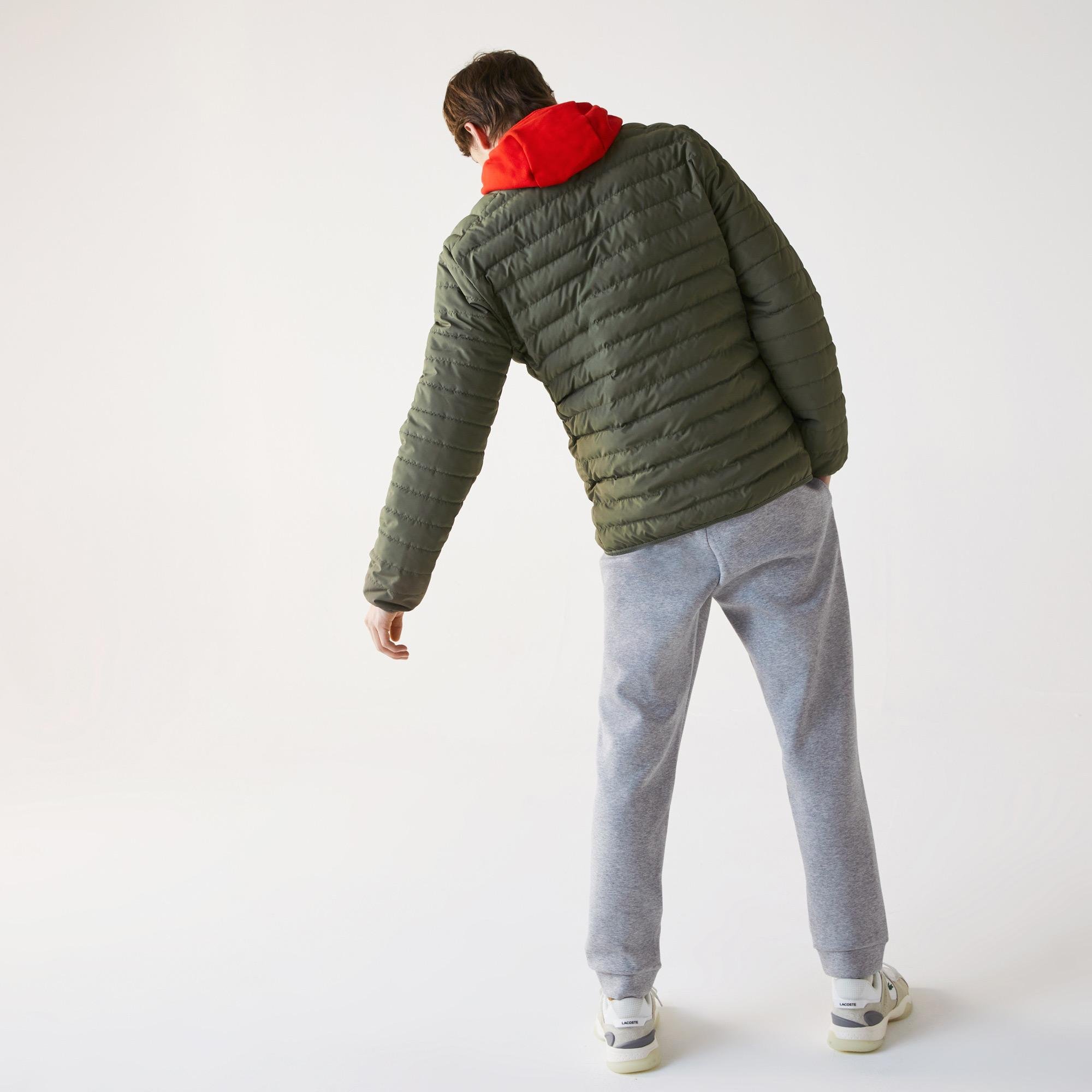Lacoste Men?s Lightweight Water-Resistant Quilted Zip Jacket