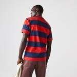 Lacoste férfi kerek nyakú széles csíkos pamut póló