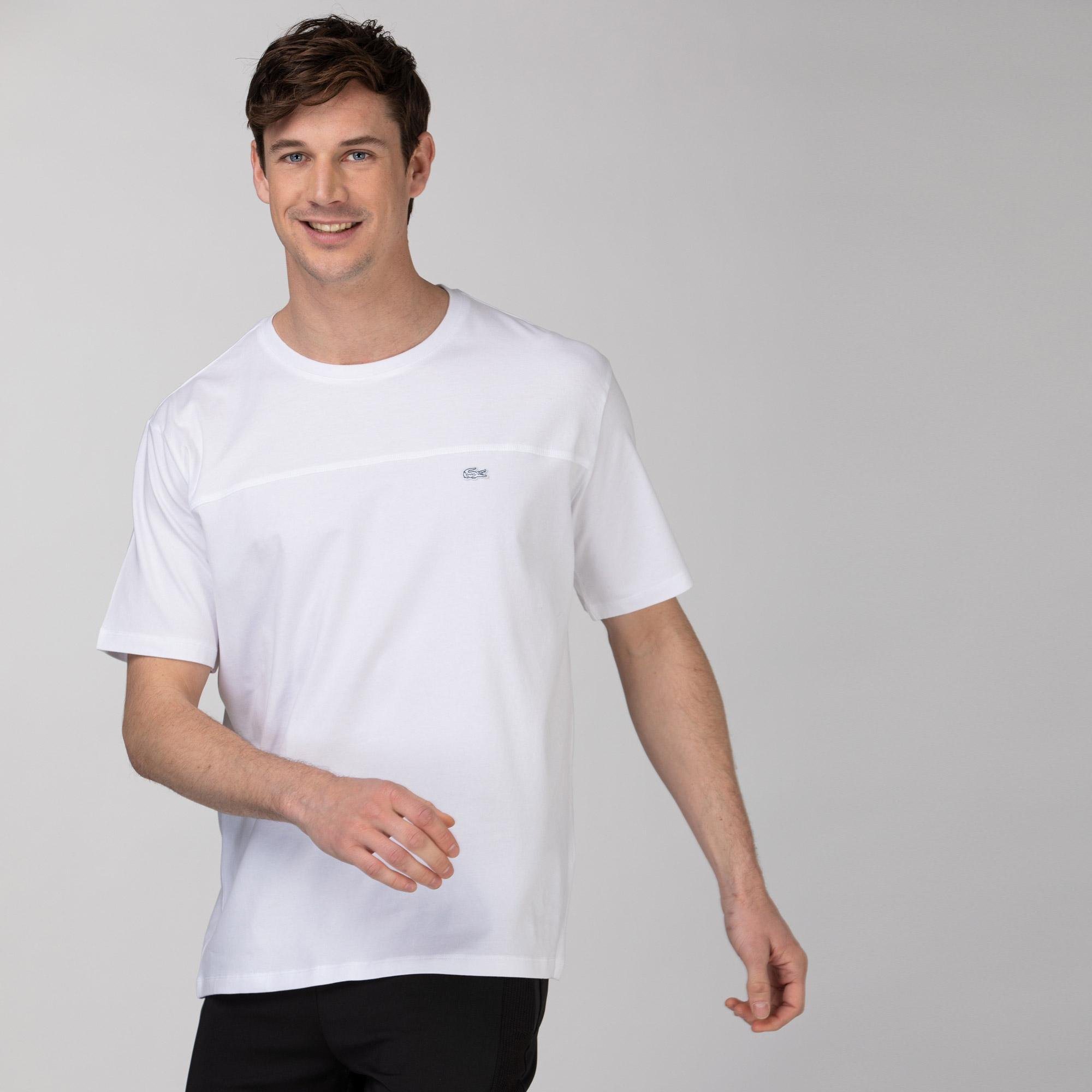Lacoste Men's Casual Fit Crew Neck Printed T-Shirt