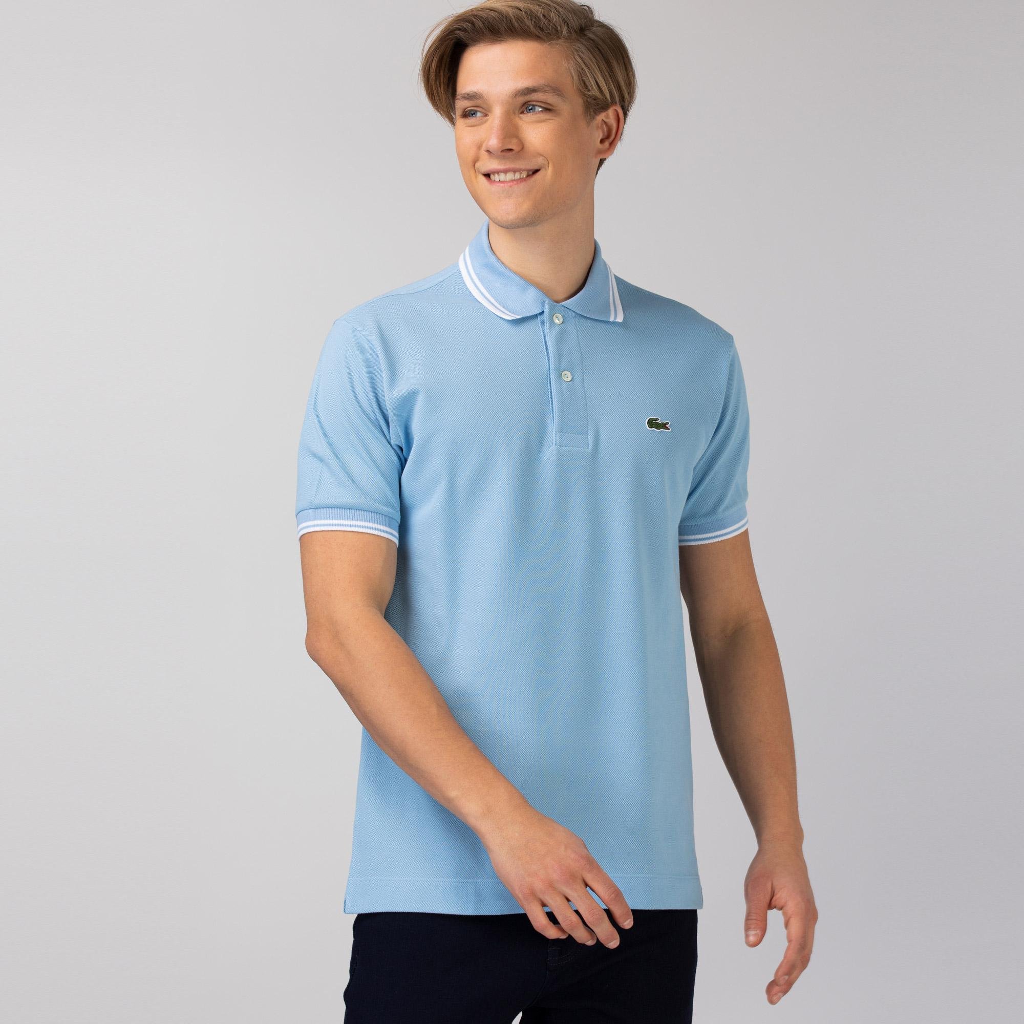 Lacoste Men's shirt polo Classic Fit with spades cotton with accents in the  form of stripes PH2384 R6F | lacoste.pl | Zakupy Online