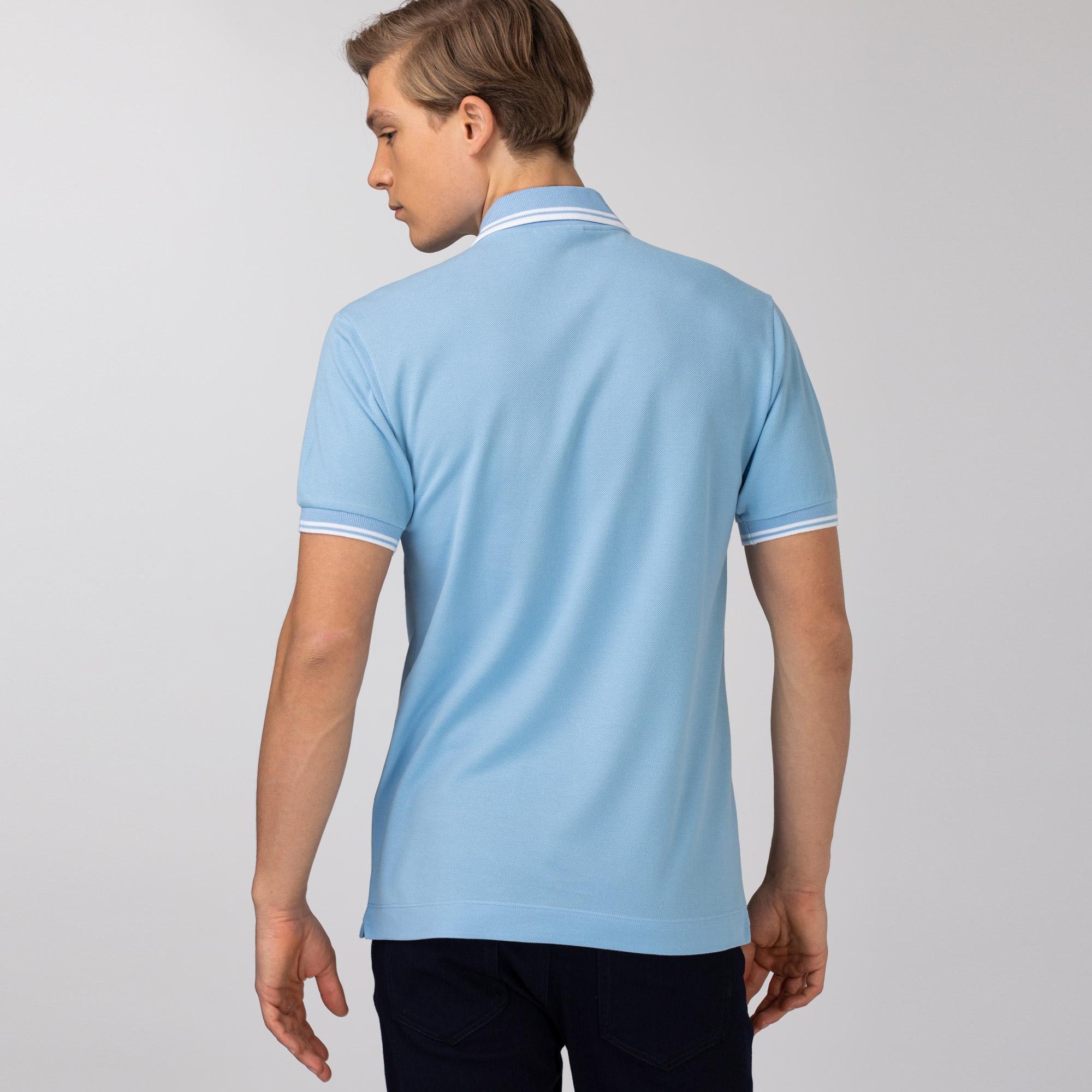 Lacoste mužský košile polo Classic Fit  z bavlněného piké s akcenty v podobě pruhů