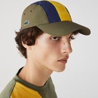Lacoste Men's Lightweight Water-Resistant Lettered Colourblock CapXHR