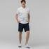 Lacoste Men's Bermuda Shorts With Fine Stripes Made Of A Cotton And Linen BlendLacivert