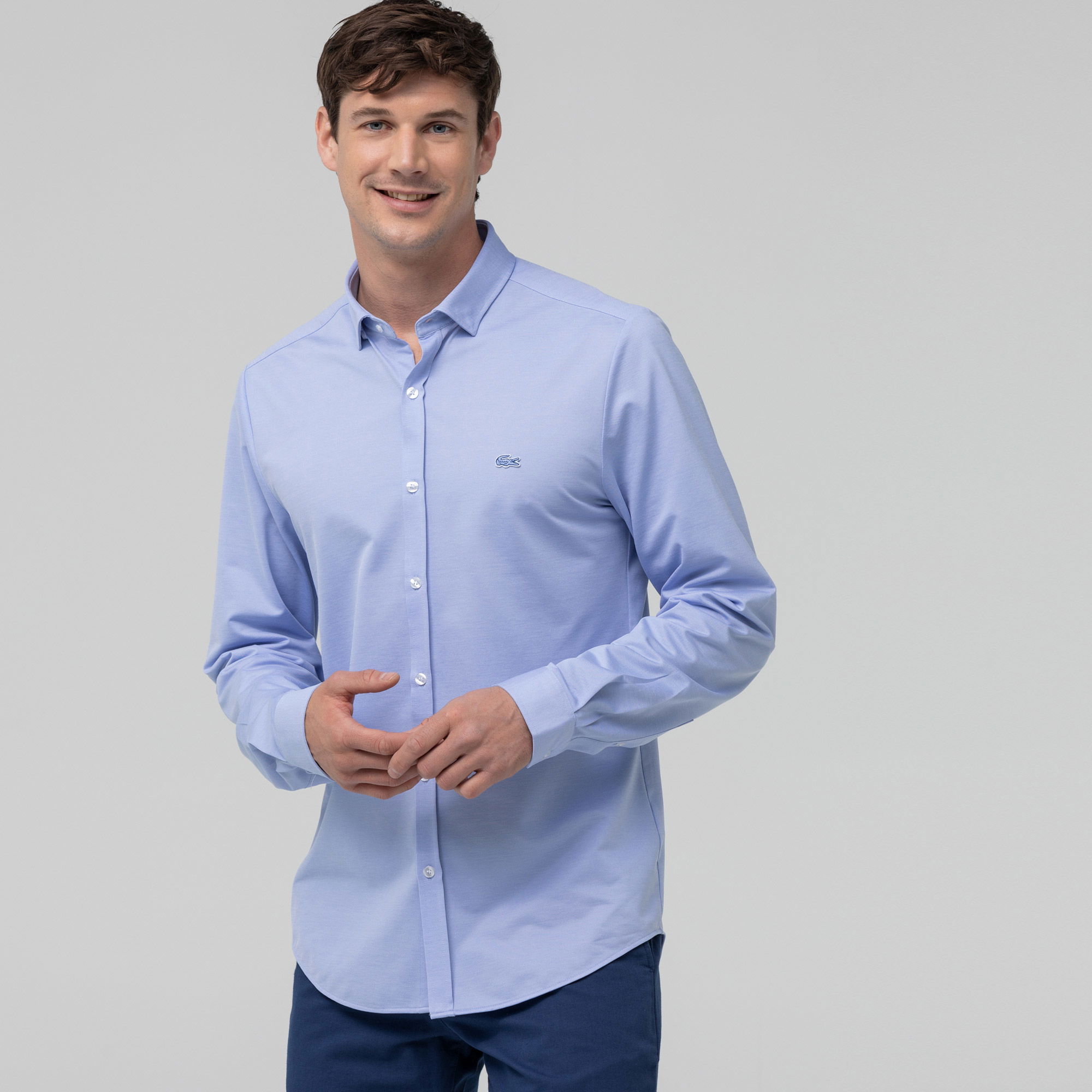 Lacoste Men s Long Sleeve Woven Shirt CH0179 79M Lacoste