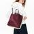Lacoste Women's Fashion Show Two-Tone Leather Double ToteRenkli