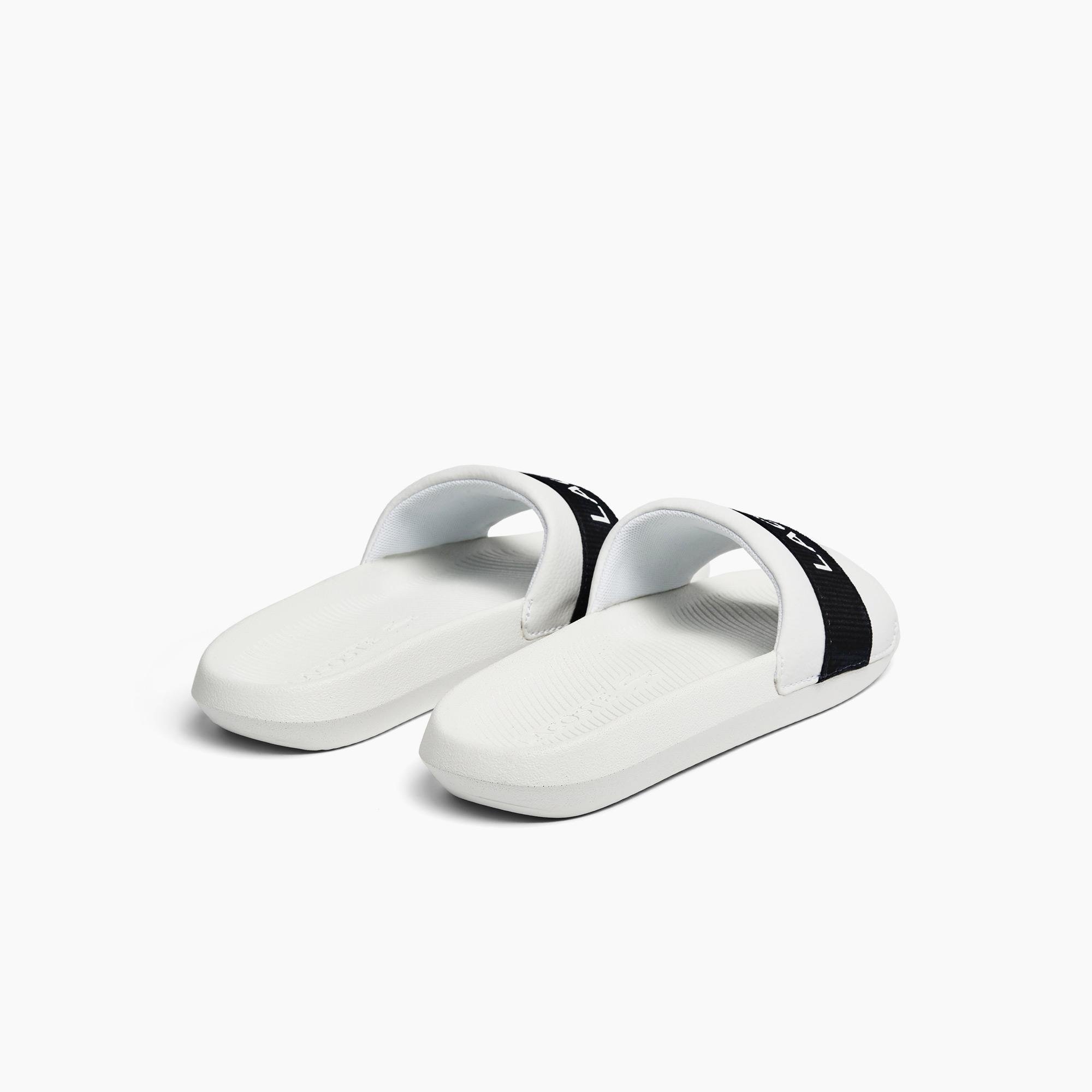 Lacoste Women's Croco Synthetic and Textile Slides