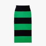 Lacoste Women?s Lacoste LIVE Long Striped Knit Skirt