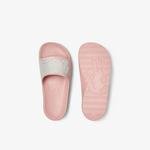 Lacoste Women's Croco 2.0 Synthetic Print Slides
