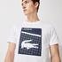Lacoste SPORT Męski oddychający T-shirt z nadrukiem 3D001
