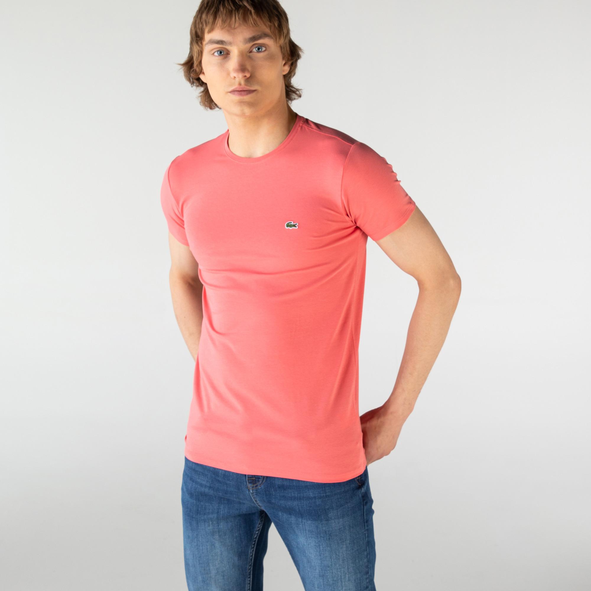 Lacoste Męski T-shirt z okrągłym dekoltem