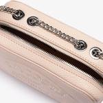 Lacoste Women’s Croco Crew Grained Leather Zip Shoulder Bag