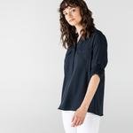 Lacoste Dámska tkaná košeľa  s dlhými rukávmi