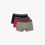 Lacoste Pack Of 3 Iconic Boxer Briefs With Three-Tone Waistband