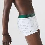 Lacoste Men’s Lettered Waist Stretch Cotton Trunk 3-Pack