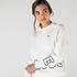 Lacoste Women's LIVE Loose Fit Print Textured Fleece Sweatshirt8LP