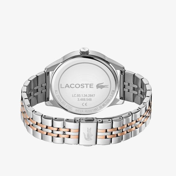 Szary męski zegarek Lacoste