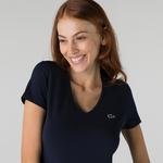 Lacoste футболка жіноча з V-вирізом