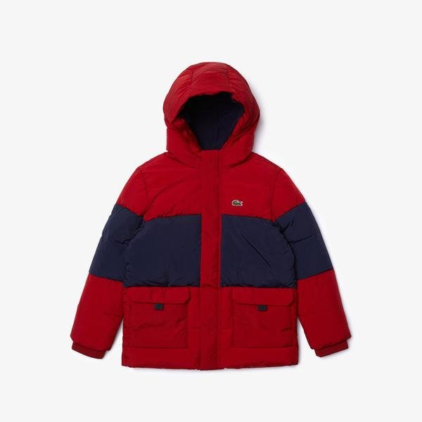 Lacoste Boys’ Two-Tone Quilted Jacket