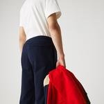 Lacoste férfi lenyomatos kontrasztos flíz melegítő nadrág