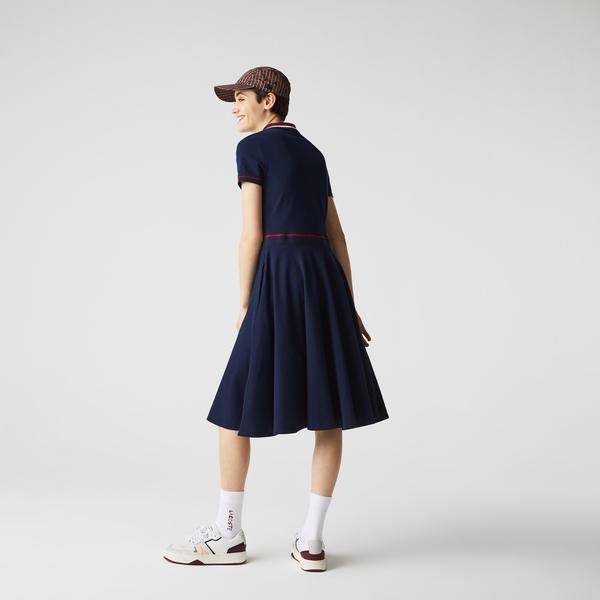 Lacoste Women's Made in France Organic Cotton Petit Piqué Polo Dress
