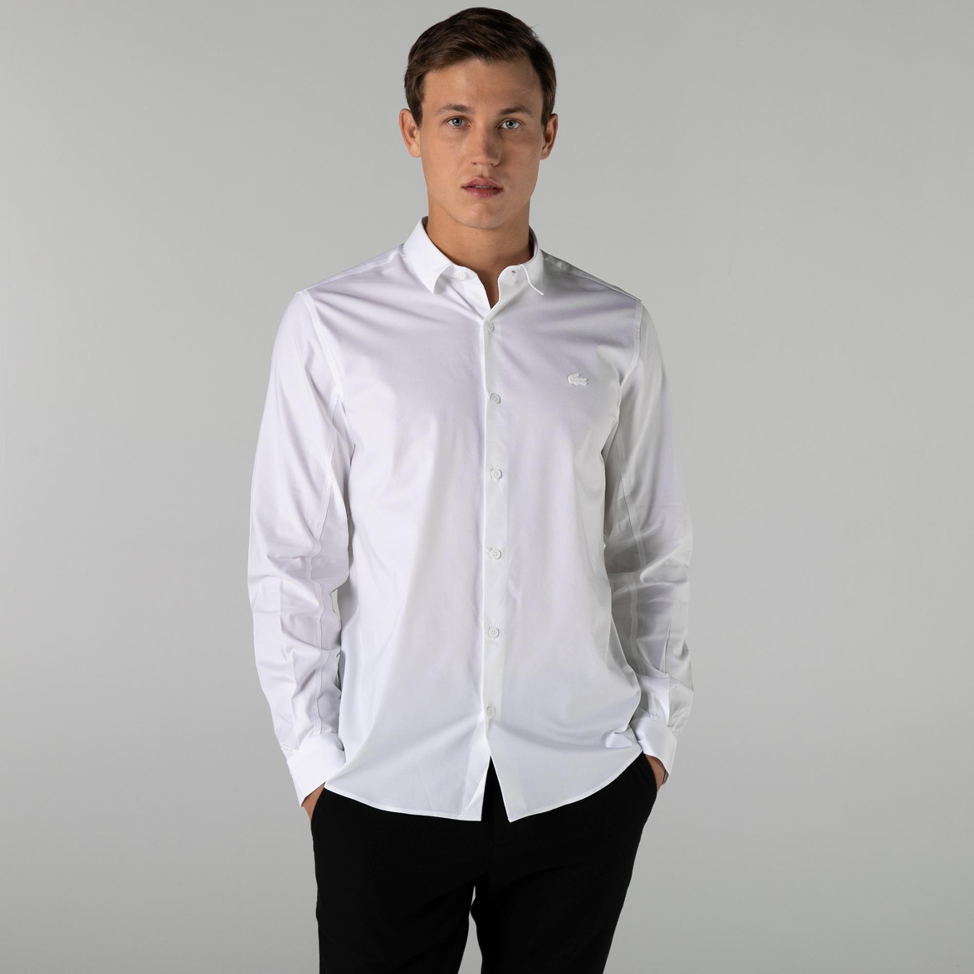 Lacoste Men's Motion Breathable Stretch Cotton Shirt