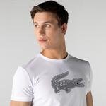 Lacoste Men's SPORT 3D Print Crocodile Breathable Jersey T-shirt