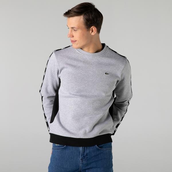 Lacoste Men’s Crew Neck Colourblock Fleece Sweatshirt