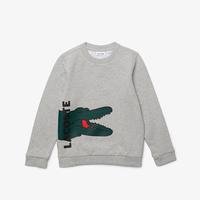 Lacoste Kids’ Lettered Fleece SweatshirtW9D