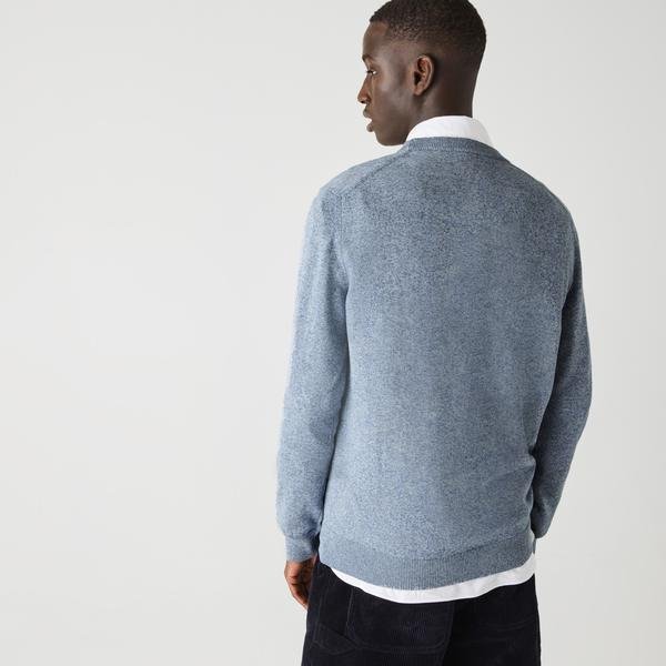 Lacoste  pánsky sveter s výstrihom z organickej bavlny