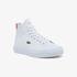 Lacoste Women's Gripshot Mid Leather and Synthetic SneakersBeyaz