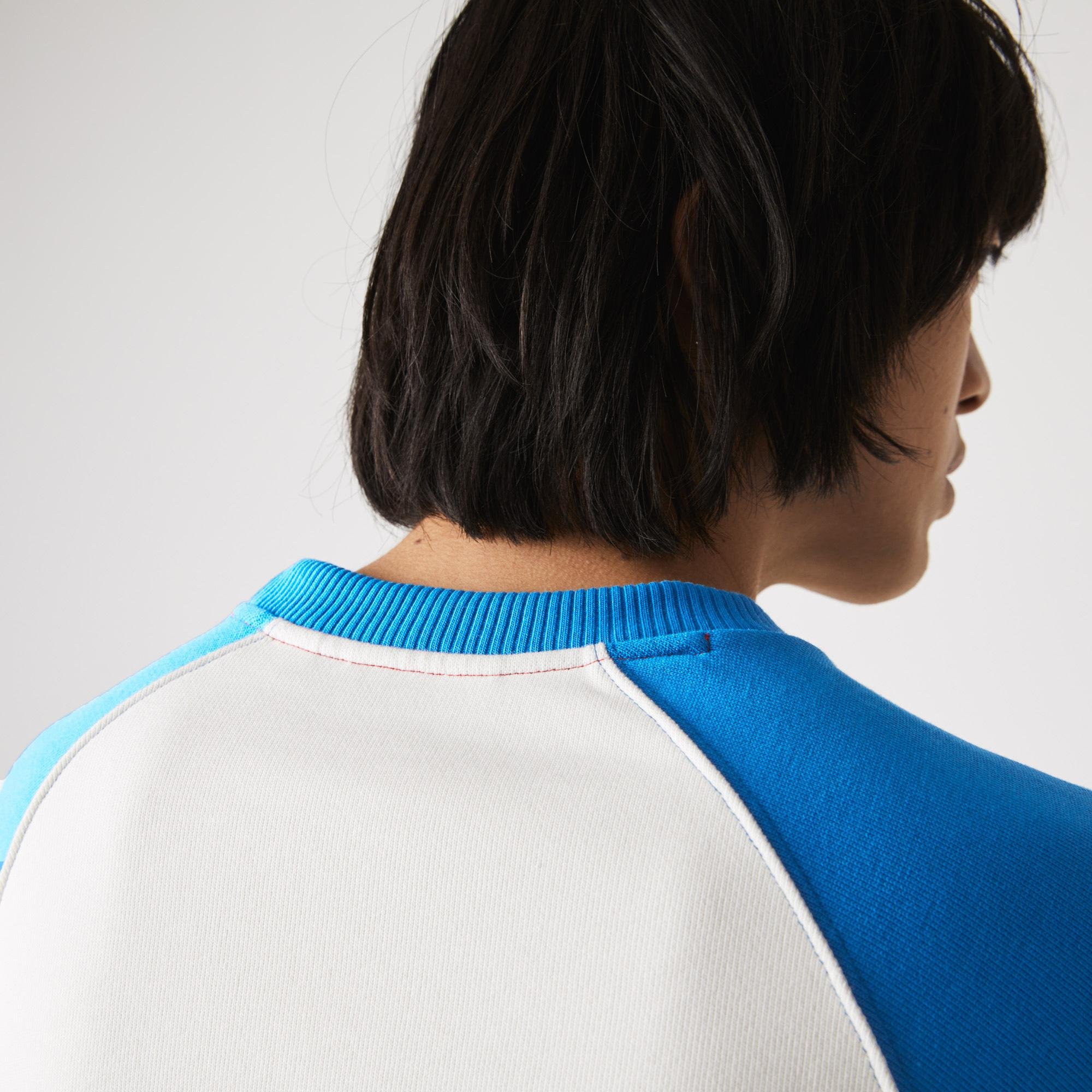 Lacoste Męska bluza polarowa, Loose Fit, z blokami kolorystycznymi, Made in France 